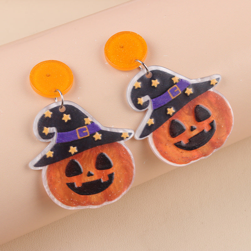 Wholesale  dark acrylic exaggerated earrings